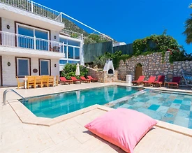 Kaş Bezirgan'da Deniz Manzaralı, 10 Kişilik, Özel Havuzlu Villa - 2