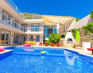 Kaş Bezirgan'da Deniz Manzaralı, 10 Kişilik, Özel Havuzlu Villa - 4