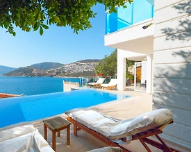 Kaş Kalkan'da Harika Deniz Manzaralı, Sonsuzluk Havuzlu, 3+1 Villa - 3