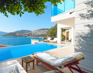 Kaş Kalkan'da Harika Deniz Manzaralı, Sonsuzluk Havuzlu, 3+1 Villa - 3