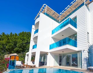 Kaş Kalkan'da Harika Deniz Manzaralı, Sonsuzluk Havuzlu, 3+1 Villa - 2