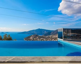 Kaş Bezirgan'da Deniz Manzaralı, Özel Havuzlu, Jakuzili, Kiralık Villa - 3