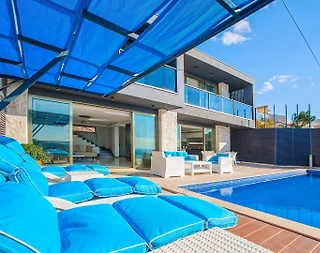 Kaş Bezirgan'da Deniz Manzaralı, Özel Havuzlu, Jakuzili, Kiralık Villa - 5