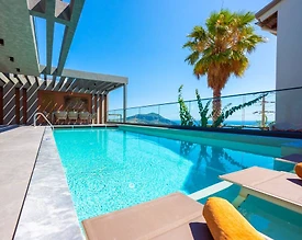 Kaş Kalkan'da Deniz Manzaralı, Özel Havuzlu, Jakuzili, Modern Villa - 3