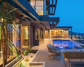 Kaş Kalkan'da Deniz Manzaralı, Özel Havuzlu, Jakuzili, Modern Villa - 2