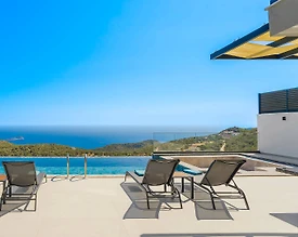 Kaş Bezirgan'da Panoramik Deniz Manzaralı, Özel Havuzlu, 3+1 Villa - 2