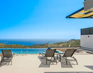 Kaş Bezirgan'da Panoramik Deniz Manzaralı, Özel Havuzlu, 3+1 Villa - 2