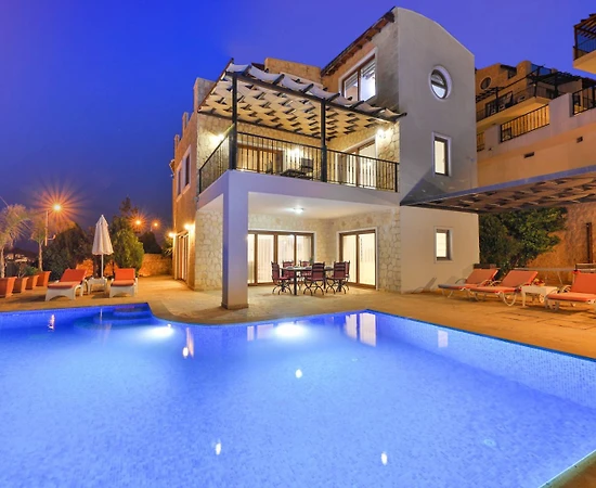 Kaş Kalkan'da Deniz ve Doğa Manzaralı, Özel Havuzlu, Lüks Villa - 1