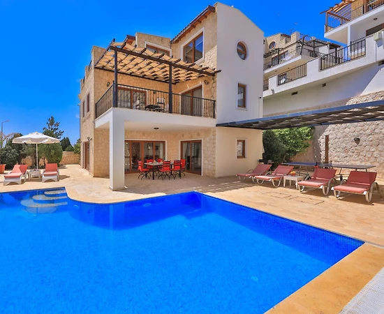 Kaş Kalkan'da Deniz ve Doğa Manzaralı, Özel Havuzlu, Lüks Villa - 1