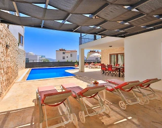 Kaş Kalkan'da Deniz ve Doğa Manzaralı, Özel Havuzlu, Lüks Villa - 5