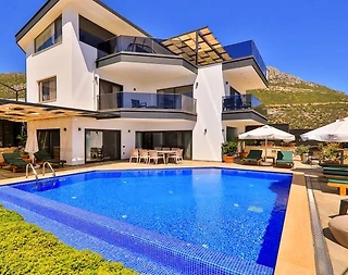 Kaş Bezirgan'da Enfes Deniz Manzaralı, Özel Havuzlu, 8 Kişilik Villa - 1