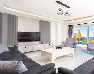 Kaş Kalkan'da Enfes Deniz Manzaralı, Özel Havuzlu, 3+1, Kiralık Villa - 5