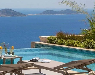 Kaş Kalkan'da Enfes Deniz Manzaralı, Sonsuzluk Havuzlu, Görkemli Villa - 4