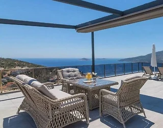 Kaş Kalkan'da Enfes Deniz Manzaralı, Sonsuzluk Havuzlu, Görkemli Villa - 5