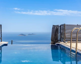 Kalkan Kördere'de Eşsiz Deniz Manzaralı, Özel Havuzlu, Balayı Villası - 3