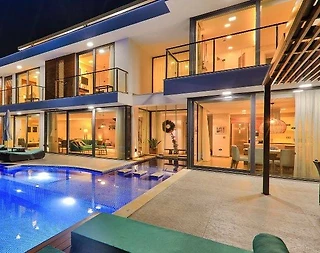 Kalkan'da Geniş Alanlara Sahip, Özel Havuzlu, Deniz Manzaralı Villa - 3