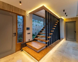 Kaş Kalkan'da Göz Alıcı Deniz Manzaralı, Özel Havuzlu, Modern Villa - 5