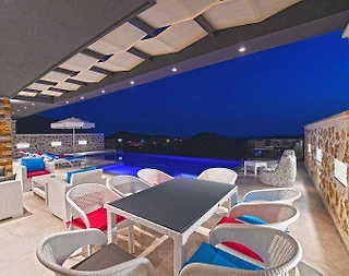 Kaş Bezirgan'da Muhteşem Deniz Manzaralı, Sonsuzluk Havuzlu, 3+1 Villa - 4