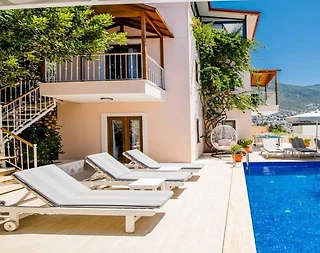 Kaş Kalkan'da Merkezi Konumda, Özel Havuzlu, 6 Kişilik Villa - 4