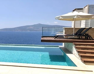 Kaş Kalkan'da Enfes Deniz Manzaralı, Özel Havuzlu, 8 Kişilik Villa - 4