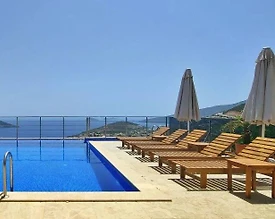 Kaş Kalkan'da Muhteşem Deniz Manzaralı, Özel Havuzlu, 5+1 Villa - 2