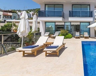 Kaş Kalkan'da Muhteşem Deniz Manzaralı, Özel Havuzlu, 5+1 Villa - 4