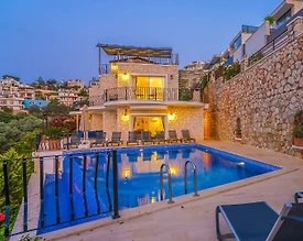 Kalkan'da Muhteşem Deniz Manzaralı, Sonsuzluk Havuzlu, Kiralık Villa - 2