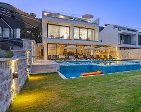 Kaş Kalkan'da Muhteşem Manzaralı, Özel Havuzlu, 12 Kişilik, Lüks Villa - 3