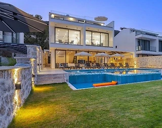 Kaş Kalkan'da Muhteşem Manzaralı, Özel Havuzlu, 12 Kişilik, Lüks Villa - 3