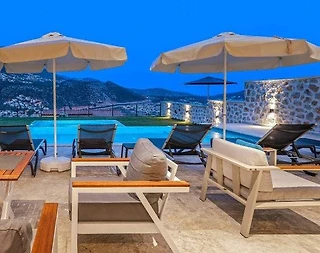 Kaş Kalkan'da Muhteşem Manzaralı, Özel Havuzlu, 12 Kişilik, Lüks Villa - 5