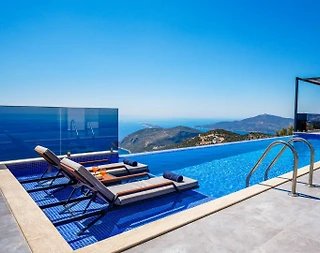 Kaş Bezirgan'da Deniz Manzaralı, Sonsuzluk Havuzlu, 2+1 Villa - 2