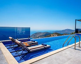 Kaş Bezirgan'da Deniz Manzaralı, Sonsuzluk Havuzlu, 2+1 Villa - 2