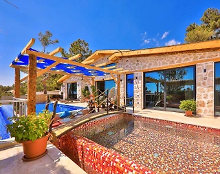 Kaş İslamlar'da Gözlerden Uzak, Özel Havuzlu, 2+1 Villa - 1