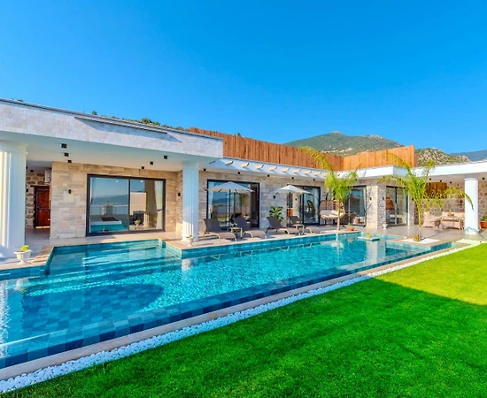 Kaş Çavdır'da Doğa İle İç İçe, Özel Havuzlu, Lüks Villa - 1