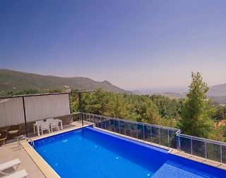 Kaş İslamlar'da Yemyeşil Doğada, Özel Havuzlu, Balayı Villası - 5