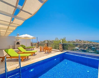 Kaş Bezirgan'da Sakin Konumda, Özel Havuzlu, 4 Kişilik Villa - 2