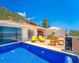 Kaş Bezirgan'da Sakin Konumda, Özel Havuzlu, 4 Kişilik Villa - 1