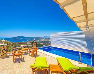 Kaş Bezirgan'da Sakin Konumda, Özel Havuzlu, 4 Kişilik Villa - 5