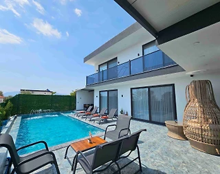 Kaş Çavdır'da Balayı Çiftlerine Uygun, Isıtmalı Havuzlu, Şık Villa - 4