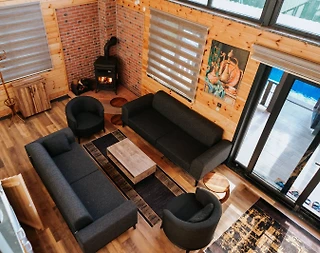 Maşukiye'de Doğa İçerisinde, Isıtmalı Özel Havuzlu, Konforlu Bungalov - 5