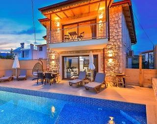 Kaş Ağullu'da Doğa İle Baş Başa, Özel Havuzlu, Otantik Tasarımlı Villa - 4