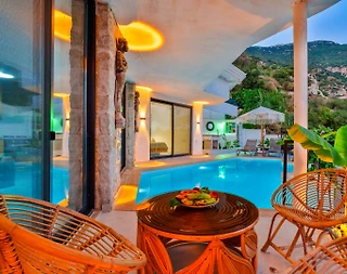 Kaş Akbel'de Balayı Çiftlerine Uygun, Özel Havuzlu, Kiralık Villa - 3