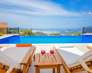 Kaş Aklar'da Gözlerden Uzak Konumda, Özel Havuzlu, Modern Villa - 5