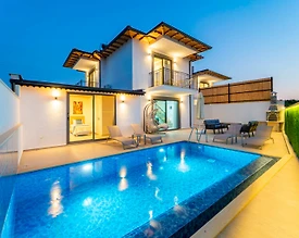 Kaş Andifli'de Doğa İle İç İçe, Özel Havuzlu, 2+1 Villa - 2
