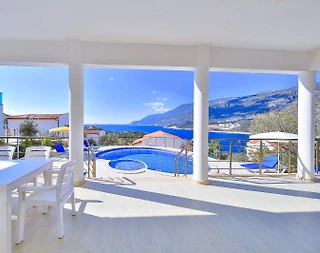Kaş Andifli'de Enfes Deniz Manzaralı, Sonsuzluk Havuzlu, Modern Villa - 2