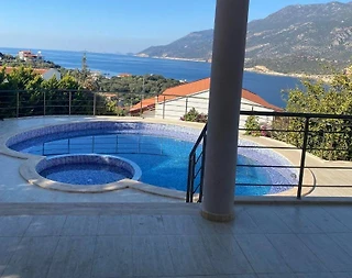 Kaş Andifli'de Enfes Deniz Manzaralı, Sonsuzluk Havuzlu, Modern Villa - 3