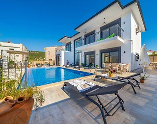 Kaş Andifli'de Kalabalık Ailelere Uygun, Özel Havuzlu, Modern Villa - 2