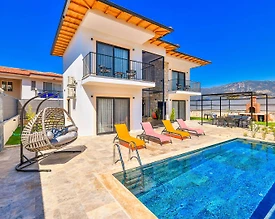 Kaş Andifli'de Modern Tasarımlı, Özel Havuzlu, 3+1 Villa  - 3