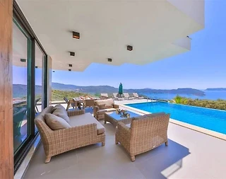 Kaş Andifli'de Nezih Konumda, Özel Havuzlu, Modern Villa - 3