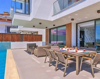 Kaş Andifli'de Nezih Konumda, Özel Havuzlu, Modern Villa - 4
